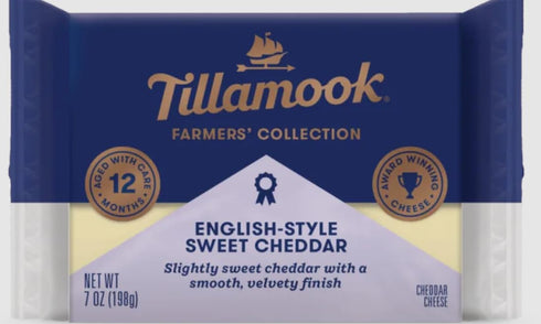 Generic Tillamook English-Style Sweet Cheddar 7 oz (Pack of 4)