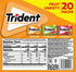 280 (20 Packs -14 Trident Sugar Free Gum Fruit Variety Total Sticks Sticks)