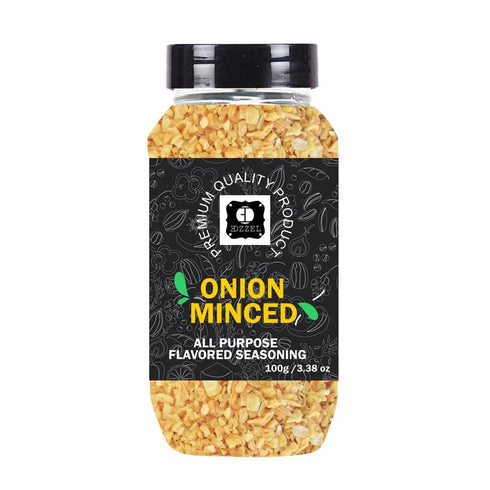 EDZZEL Premium Quality Indian Organic Onion, Minced Plant Based, Vegan, Gluten Free-100 GRAM