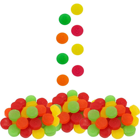 Gummy (2 Fruidles Assorted Fruit Juju Coins, Delicious Jelly Candy, Fun and Festive Holiday Snacking, Party Favor