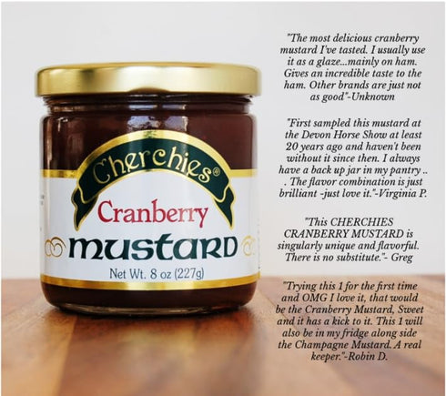 Cherchies Tangy Cranberry Mustard for a Unique Twist