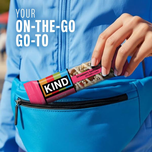 5g 6 Count KIND Healthy Snacks Bars, Strawberry Sunflower Seed, Gluten Free, High Fiber Snacks, Protein