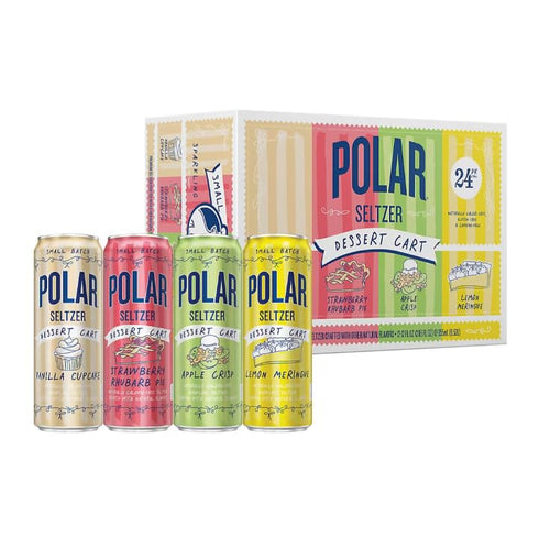 Generic Polar Dessert Cart Variety Pack - Strawberry Rhubarb, Key Lime Pie, Lemon