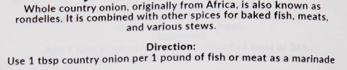 Country 2oz KOPABANA Onion Powder (Rondelles)