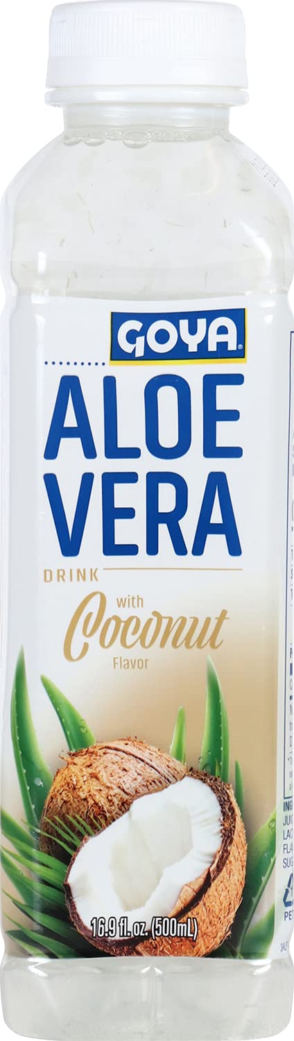 16.9 Oz (Pack 12) Goya Foods Goya Aloe Vera Drink With Coconut Flavor, Fl