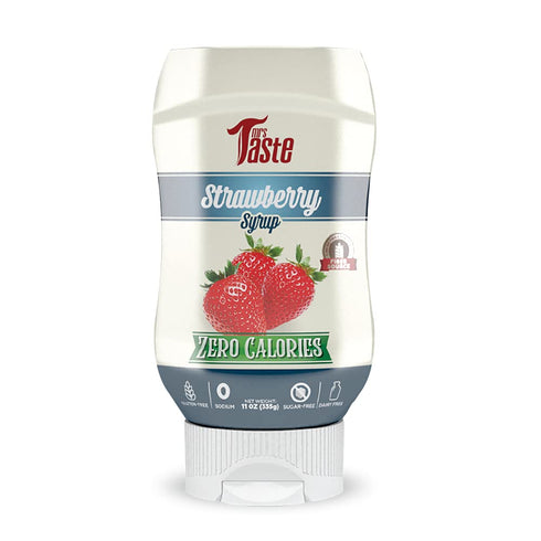 Mrs Taste Sugar Free Strawberry Syrup, 11 oz, Zero Calories