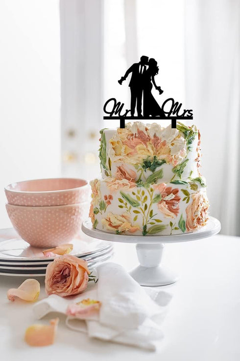 Funny Game Console Wedding Cake Topper, Video Game Gamer Couple Cake Topper for Wedding & Party Decorations