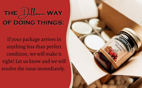 16oz (Pack 6) Dillman Farm Cherry Amaretto Preserves - Gluten-Free, Non-GMO, Corn Syrup Free, Preservative Free - Made