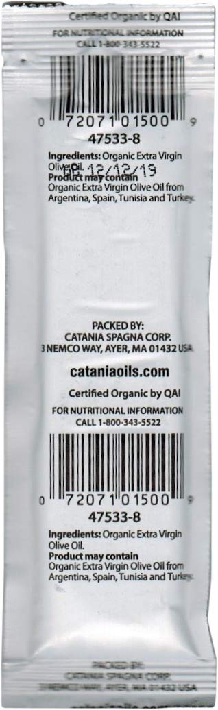 Marconi 0.38 Oz (Pack 100) Organic Extra Virgin Olive Oil - Fl