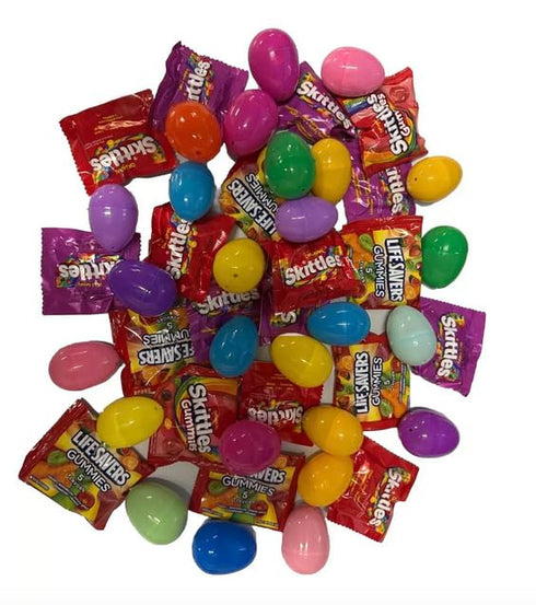 Easter Unlimited Gummies 25 Count Pre-Filled Easter Eggs Sweet And Sour Perfect Blend Eggs