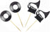 Morndew 24 PCS Vinyl Record Phonograph Cupcake Toppers for Nostalgic Dancing Ball Music Theme Party Decorations