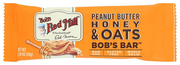 Bob's Red Mill 12pk Peanut Butter Honey & Oats Bar, 12 bars