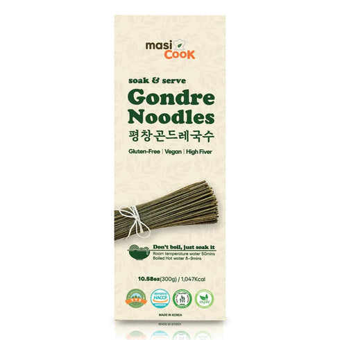masi Cook Pyeongchang Gondre Noodles Non fried Guksu, Noodle Korean Food 300g