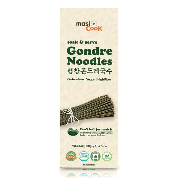 masi Cook Pyeongchang Gondre Noodles Non fried Guksu, Noodle Korean Food 300g