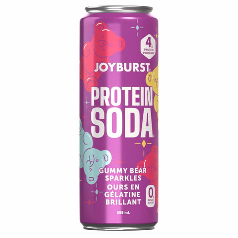 Generic Pack 15 Pack (355 mL Gummy 0g 4g Protein Soda Variety - Cans) - Bear, Fuzzy Peach & Cotton Candy Flavors