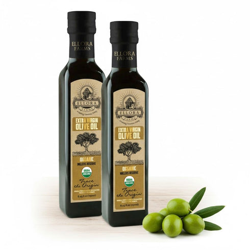 Ellora Farms, Olive Oil Extra Virgin Organic, Traceable Greek, High phenols Cold