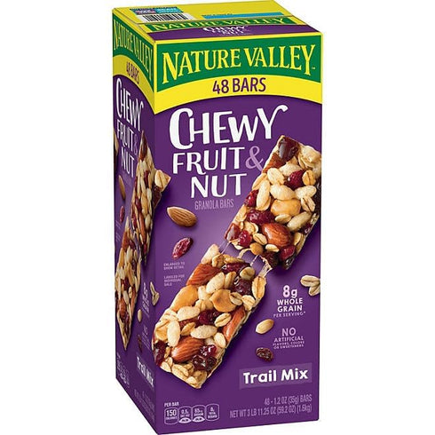 KD Chocolates (48 Neture Valey Chewy Trail Mix Fruit & Nut Granola Bars ct.)