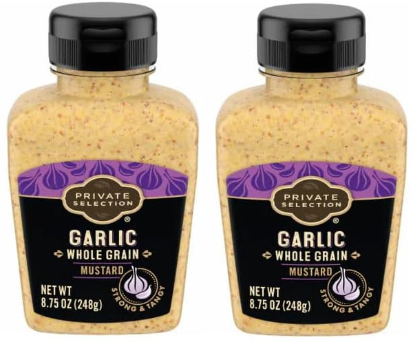Generic Pack Of 2 Whole Grain Garlic Mustard 8.75 oz.