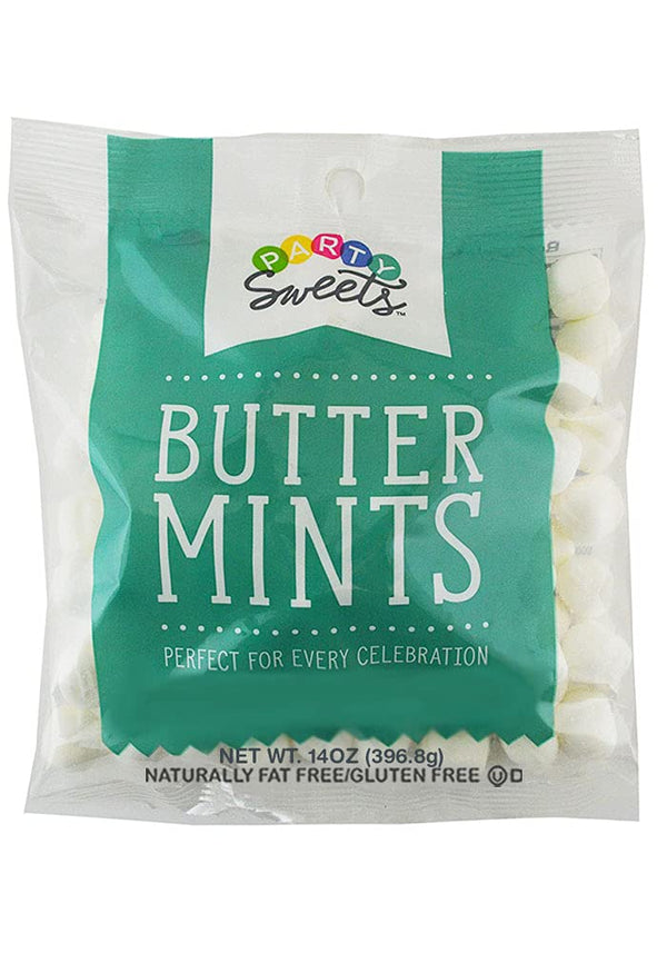 Party Sweets White Buttermints, 14 Ounce, Approx. 100 Pieces from Hospitality Mints