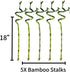 Generic 5 18 Inch Stalks of Spiral Lucky Bamboo with one Free Bottle of Plant Food