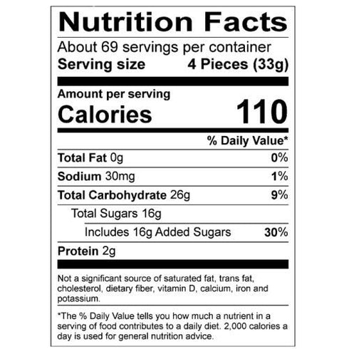 Gummy 5 Trolli Peachie O's Sour Rings Candy, Pound Bulk Bag