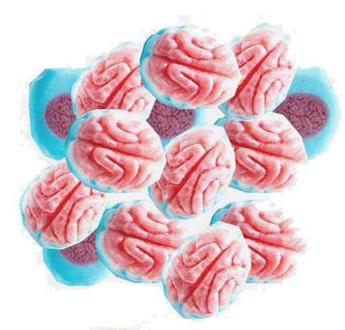Vidal Jelly Filled Gummy Brains - 1KG Bag - Zombie Candy Party Favors