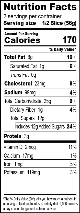 Naturally Delicious 8 Pack, Nadel - Banana Nut bread, Fresh Bananas, Crunchy Walnuts, Lunch snack breakfast bars