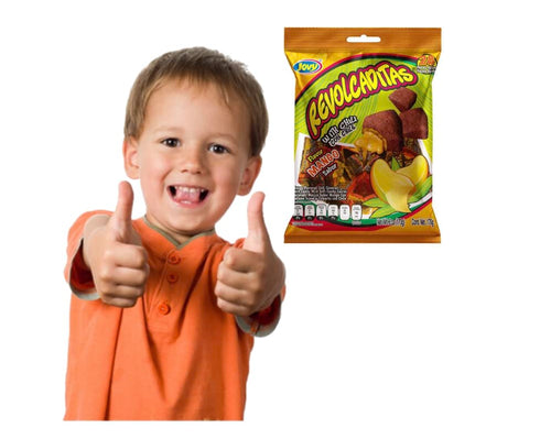 Jovy Revolcaditas with Chili Mango Flavor, 6oz Bag of Mexican Candy
