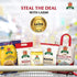 Laxmi (10lbs) Organic Sona Masoori Rice, All Natural, Organic Ingredients, No Cholesterol, USDA Organic, Vegetarian
