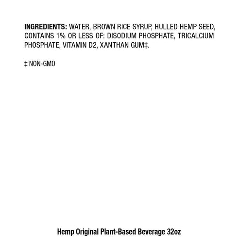 32 Pacific Foods Hemp Original Plant-Based Beverage, Ounce