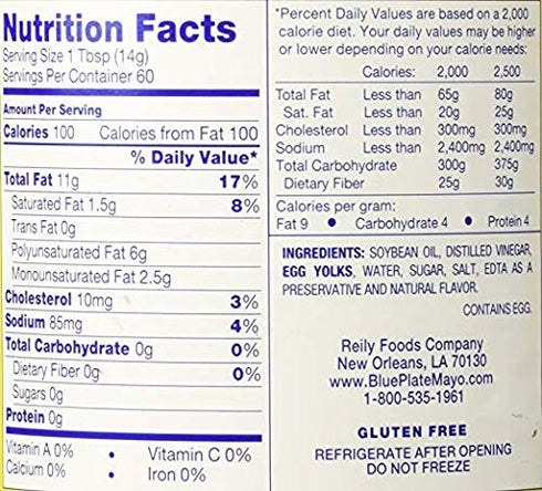 30 oz (Pack 2) Blue Plate Real Mayonnaise, fl