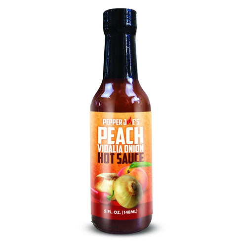 Pepper Joes Sweet Peach Vidalia Onion Hot Sauce 5 Ounces