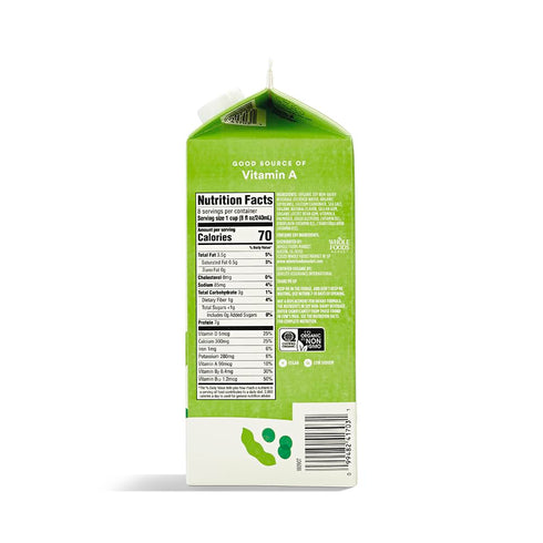 365 64 oz by Whole Foods Market, Organic Unsweetened Soymilk, fl
