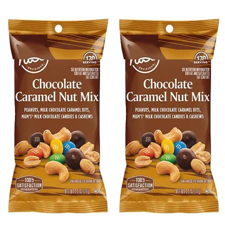 Generic Chocolate Caramel Nut Trail Mix Roasted Peanuts, Caramel Bits, Milk Chocolate Candies,
