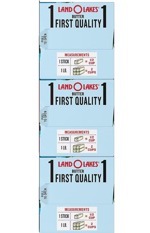 3 pk./1 lb. Land O Lakes Unsalted Butter