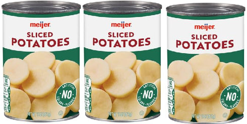 Generic Canned Sliced Potatoes (Pack Of 3 Cans), 15 oz. each Can