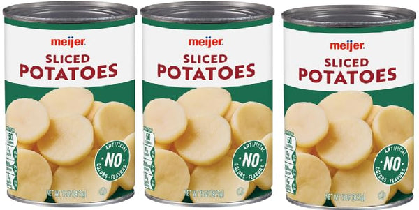 Generic Canned Sliced Potatoes (Pack Of 3 Cans), 15 oz. each Can