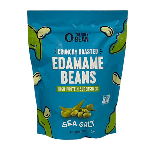 The Only Bean Crunchy Dry Roasted Edamame Snacks (Sea Salt),18 Ounce (Pack