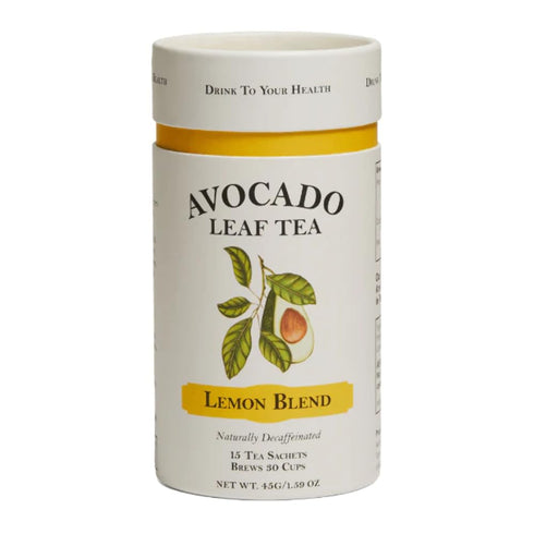 Avocado Leaf Lemon Tea Blend, Caffeine-Free Herbal Tea, Immune Booster, 15 Tea Bags - 30 Servings (Non-GMO)
