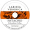 Larissa Veronica Pistachio Colombian Coffee (Single Serve K-Cup Pods) (Gourmet, Naturally Flavored, Whole Coffee