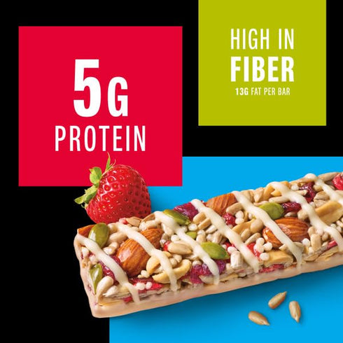 5g 6 Count KIND Healthy Snacks Bars, Strawberry Sunflower Seed, Gluten Free, High Fiber Snacks, Protein