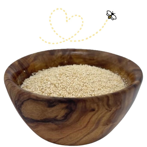 9 Raw Essentials Honey Granules Natural Sweetness for Oatmeal, Yogurt, Beverages, and Desserts Non-GMO and Gluten-Free