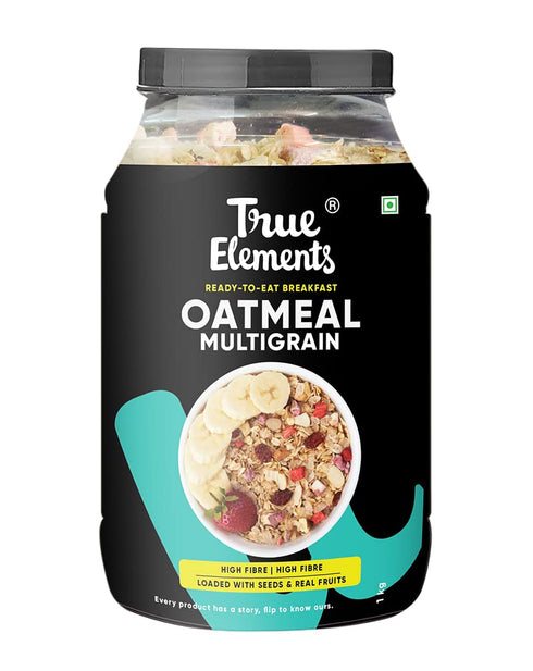 35 Oz True Elements Multigrain Oatmeal - With goodness of Oats & Flakes | No Added Sugar | Oatmeal for Breakfast