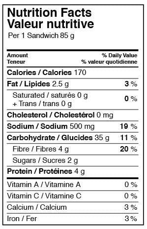 18 oz Pack 3 O'Dough Thins - Original Sandwich Bread | Presliced Sandwich Bread | of |