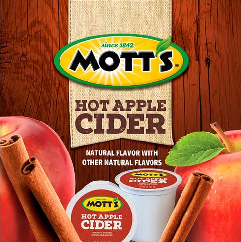 12 Count Mott's Hot Apple Cider, Keurig Single-Serve K-Cup Pods