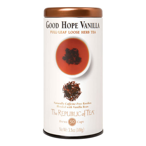 The Republic of Tea Good Hope Vanilla Red Full-Leaf Tea, 3.5 Ounces - 50 Cups
