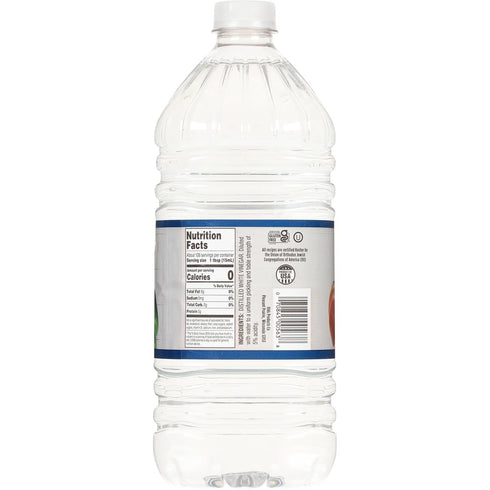 Generic 64 oz (Pack 6) 5% Old Style Distilled White Vinegar, fl of - Acidity Multipurpose White Vinegar - Food Grade