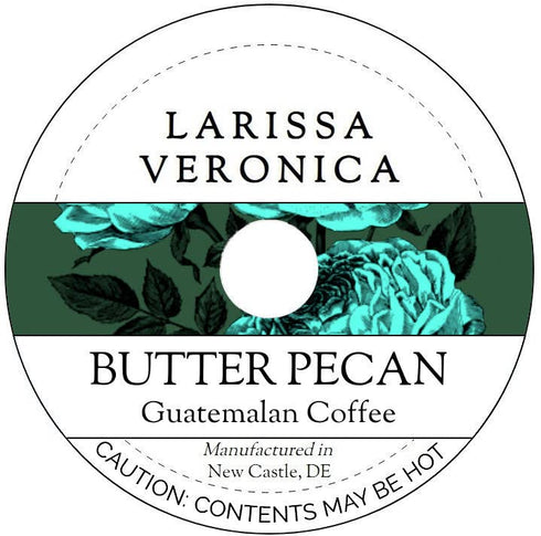 Larissa Veronica Butter Pecan Guatemalan Coffee (Single Serve K-Cup Pods) (Gourmet, Naturally Flavored, Whole