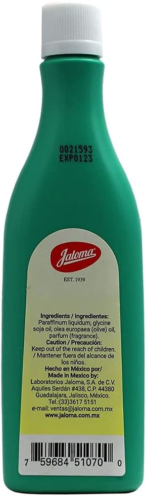 4 oz Jaloma Sweet Oil With Olive - Aceite Suavizante Con Olivo