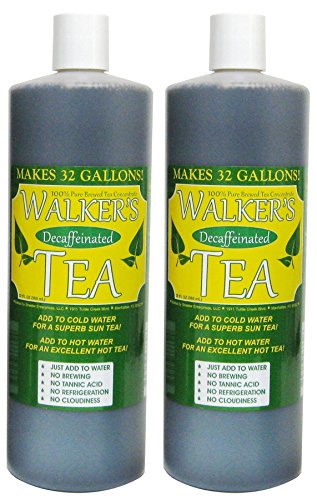 Walkers Liquid Tea Concentrate Without Caffeine- 64 ounces total (pack of 2